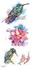 Pegatinas de tatuaje de la serie TL especial transfronteriza, resistentes al agua, con combinación de animales y plantas, pegatinas de tatuaje de transferencia de agua en stock.