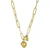 Aço Inoxidável Aço Titânio Europeu e Americano Simples Pingente de Amor Pulseira Colar Feminino Joias Atacado Transfronteiriço Comércio Exterior Conjunto