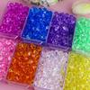 Cubos de Gelo Simulados, Luminosos, Altamente Transparentes, Céu Estrelado, Glitter Fino, Gelo Triturado, Gelo Quadrado, Decoração de Bar, Adereços de Fotografia, Paisagismo de Aquário de Janela