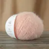 Diretamente do Fabricante, Fio de Lã Mista Longo Peludo para Chapéus, Cachecóis e Roupas Kits de Material para Tricô à Mão