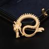 Dragão voador no céu maré dominando chinês Dragon gear textura burro ouro metal alto broche zodíaco Dragão corsage pino fivela