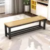 Banqueta simples longa para mesa de jantar banco longo banco de tira longa banco para trocar de sapato vestiário de banheiro banco de descanso de academia banco de assento para loja de roupas
