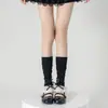 Calcetines holgados estilo ballet para mujer de primavera y otoño con lazo de encaje Calcetines largos acampanados blancos Lolita