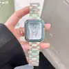 Adequado para Apple Watch 11, Pulseira de Resina Transparente para Apple Watch iWatch 678910 Geração Samsung Huawei Watch