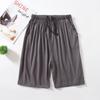 Calça de pijama modal masculina shorts verão fina plus size calça de cinco pontos solta calça casual shorts grandes calça de casa