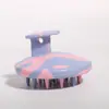 Escova de Shampoo de Silicone Nova Transfronteiriça Tudo-em-Um Massageador de Couro Cabeludo Pente de Shampoo de Silicone Uso Duplo Seco e Úmido Pente de Shampoo Atacado
