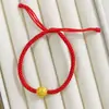 Pulseira para Mulheres com Contas da Sorte, Fio Vermelho para o Ano de Nascimento, Pulseira Unissex, Atacado de Fábrica