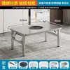 Mesa de Aço Inoxidável 201, Dobrável, Adequada para Barracas de Rua, Churrasco, Uso Doméstico, Uso Comercial, Modelo Portátil