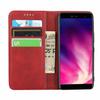 Funda de cuero Lotte BIG para teléfono móvil F-53E patrón de becerro soporte de cartera con tarjeta magnética fuerte A401FC funda protectora sense9