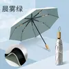 Paraguas Plegable Simple de Doble Capa Color Plata Titanio Protección Solar UV Descuento del 70% Paraguas para Mujer con Doble Refuerzo de Varillas Paraguas para Viento y Lluvia