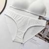 Braguitas Sexy de Encaje Estilo Francés Novedad de Verano Delgadas Algodón Puro Lujuria Pura Entrepierna Antibacteriana Calientes Briefs de Cintura Baja Negro