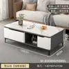 Mesa de centro de pizarra para sala de estar, adecuada para casas pequeñas, moderna minimalista, lujo ligero, sensación de alta gama, mesa de centro combinada con mueble de TV extensible