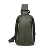 Elegante bolsa de pecho para hombre, un bolso de hombro de alta gama y versátil para el trabajo, un bolso cruzado casual para mujer y una riñonera de viaje moderna.