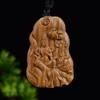 Colgante para Coche Zodiaco de Sándalo Verde Artesanía de Madera Maciza Tallado Zodiaco Regalo de Cumpleaños para Hombres y Mujeres Jugando Mango de Mano