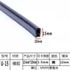 Tira de Borracha com Borda em U Anticolisão Plástico Anticorte Universal Vedação de Borda Rack de Ponte de Aço Inoxidável Tampa Protetora de Chassi Tira de Vedação