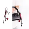 Amuletos para Bolsos de Nicho Transfronterizos, Llaveros Tejidos a Mano con Cuerda de Poliéster, Accesorios para Ropa, Amuletos para Pantalones, Cadenas para Teléfono