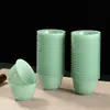 Juego de té kung fu desechable de imitación de jade de alta gama, tazas de té creativas y sencillas, artesanía exquisita, juego de té práctico y duradero