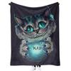 Manta de franela con impresión 3D exclusiva transfronteriza, manta plegable, manta para la siesta, manta para aire acondicionado, manta engrosada, estilo gato soñador