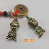 Novo Pingente Chaveiro Moeda Cinco Imperadores Chinoiserie Moeda de Cobre Carro Joia Artesanal Decoração Carro Estilo Étnico Pingente Barraca