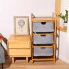 Founding Home Estante de Almacenamiento Doméstico de Tres Capas Cesta de Almacenamiento para Ropa Sucia, Juguetes y Artículos Varios Cajón Móvil Cesta para Ropa Sucia
