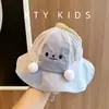 Chapéu de Pescador para Bebê Estilo Coreano Verão Malha Respirável Desenho Animado Super Fofo Chapéu de Sol para Bebê ao Ar Livre para Meninos e Meninas