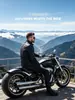 Chaqueta corta de piel sintética negra para hombre, estilo de alta gama, chaqueta Detroit, chaqueta de moto con cuello alto para primavera y otoño.