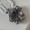 Goma para el Cabello de Estilo Coreano Resistente con Pedrería Tela de Terciopelo Accesorio para el Cabello Nuevo Adorno de Cabello de Alta Gama