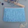 Acessórios Coloridos Personalizados com Franjas Criptografadas Renda para Barba Artesanato de Poliéster Roupas de Dança Latina Processamento e Atacado