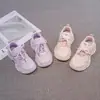 Zapatillas deportivas para niñas, diseño de malla, nueva colección primavera/otoño 2026, zapatillas gruesas para niños, transpirables y casuales para correr, estilo princesa para bebé
