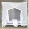 Mosquitero de Hilo Doble Extra Denso de Algodón, Mosquitero Grueso de Varilla Antiguo, Mosquitero de Cuerda para Cama Alta y Baja de Dormitorio Estudiantil