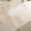 Alfombra de Cocina con Patrón de Azulejo Moderno Transfronteriza Alfombrilla de Piso de Diatomeas Resistente al Desgaste para el Hogar Alfombrilla Larga Absorbente de Aceite Antideslizante