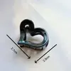 Nuevo clip de pinza pequeña de lazo negro brillante tamaño pequeño mini lindo pasador para el pelo para niñas niños clip para flequillo pelo roto venta al por mayor