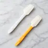 Espátula de silicone resistente a altas temperaturas para geleia e creme, raspador de fundo de pote, ferramenta de cozinha para assar, raspador macio de cabo longo, abridor de latas