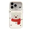 Aplicable a la funda para iPhone 18promax iPhone 18pro Estuche para teléfono Creativo Cobertura total Anticaídas Bufanda Lunares Oso Pequeño
