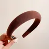 Faixa de Cabeça Vintage para Mulheres 2026 Novo Estilo Coroa Alta Outono e Inverno Faixa Larga Versátil Antiderrapante Acessório de Cabelo para Sair
