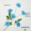 Nuevo Ramo de Flores Artificiales de Clavel Alto de 6 Cabezas, Flores Falsas para el Día de la Madre, Decoración de Flor de Mesa de Clavel Multicolor