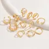 Anillo Cruzado Europeo y Americano de Diseño Irregular, Anillo Abierto Irregular de Lujo Ligero, Joyería de Alta Gama de Nicho