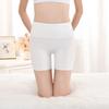 Pantalones de seguridad de cintura alta sin costuras de seda de hielo para mujer: leggings de verano de tres puntos, pantalones de seguridad, bóxers antiexposición de talla grande.