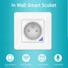 Enchufe de 2 orificios 3000W + Enchufe con control remoto 16A Enchufe TUYA enchufe inteligente wifi alexa