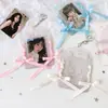 Portatarjetas con Alas de Ángel Ins Cubierta Protectora para Tarjetas de Foto de Ídolos Polaroid PVC Colgante para Mochila Almacenamiento de Tarjeta de Campus Tarjeta de Comida