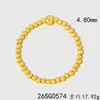 Pulsera de ocho puntas en forma de estrella, con acabado cepillado en oro de arena, adornada con diamantes rosas, cuentas redondas chapadas en oro y detalles de circonita, en un nuevo estilo chino, versátil para cualquier atuendo