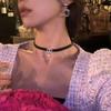 Ambiente de otoño e invierno collar gargantilla de perlas collar cadena clavicular temperamento de alta gama sentido del diseño nicho de lujo ligero