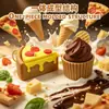 Chaveiro clicker de comida 3D novo transfronteiriço, brinquedo antiestresse, com designs de batatas fritas, pizza e cachorro-quente