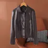 Novo Modelo de Jaqueta de Couro 26 Outono Novo Retro Clássico Americano Pele de Ovelha Tanning Vegetal Fresca e Estilosa Estilo Preguiçoso Casaco Tendência