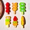 Fruta Simulação Tanghulu Acessórios de Resina Cola Creme Chaveiro DIY Pingente Ornamento Crocs Capa de Celular Material