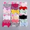 Accesorios Europeos y Americanos para el Cabello de Niños Set de Tres Piezas Donut Lazo Diadema de Nylon para Bebé Paquete de Tres