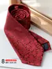 Corbata de 8 cm para Hombre, Atada a Mano, Moderna, Retro, Juvenil, Elegante, Ropa Formal, Accesorios con Estampado para Traje de Negocios para el Trabajo