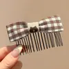 Nuevo peine anti-deslizante estilo coreano con un delicado lazo de mariposa, diseñado para mujeres, creando un peinado alto elegante, y con un elegante pasador lateral y accesorio para el cabello