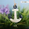Decoración de viento marino jardín de infantes creativa cadena de peces mediterráneos boya de vida ancla estrella de mar red de pesca decoración colgante pequeño DIY