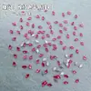 Gemas para decoración de uñas de zirconia cúbica color rojo rosa, formas variadas, diseños deslumbrantes y únicos, accesorios para decoración de uñas DIY